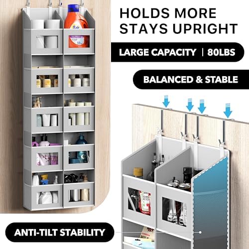Simple Houseware Extra Large Heavy Duty 10 Pockets Over the Door Organizer - Image 3