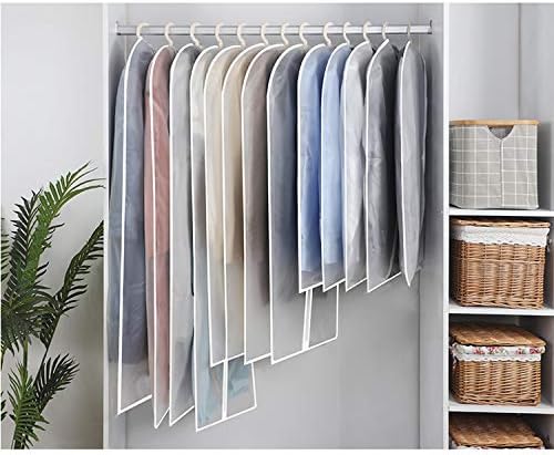 60" Clear Hanging Garment Bags Protect Extra Long Dresses & Gowns - Image 3
