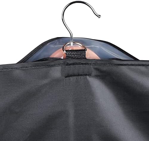 Univivi Garment Bag Suit Bags for Closet Storage, Black, 60 Inch, Set of 3 - Image 6