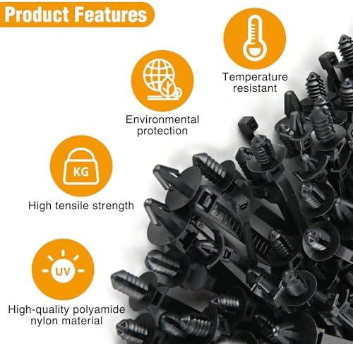 GOOACC Push Mount Cable Zip Ties Heavy Duty Nylon 4 Popular Sizes - Image 4