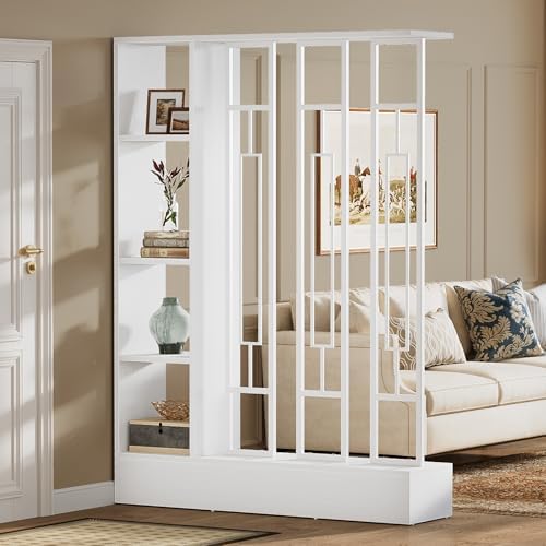 Tribesigns Room Divider with Shelves, 71" Freestanding Storage Room Divider by Tribesigns