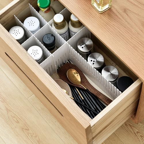5Pcs Space Saving Wardrobes Closet Separator Drawer Divider Organizers Combination Partition Board for Socks Sundries Adjustable Drawer Separator Board - Image 4