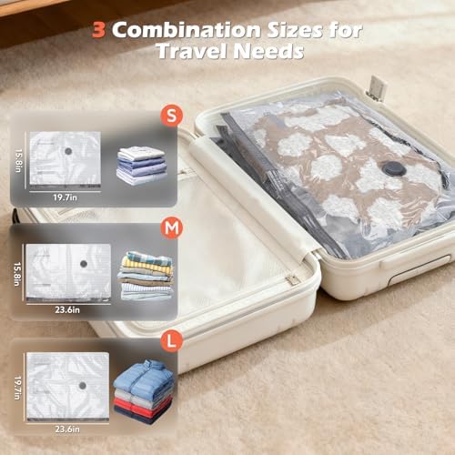 Travel Vacuum Bags with Rechargeable Pump - Image 5