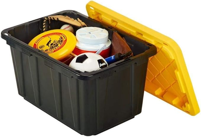 HDX 17 Gal. Storage Tough Tote in Black