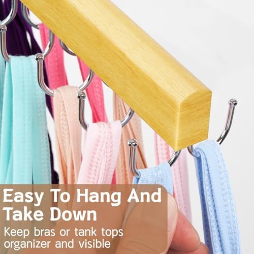 Belt & Bra Organizer for Closet - Tie Rack With 22 Rotatable Hooks, Stackable Space Saving Hanger for Women/Men, Tank Top Organizer, 3pcs - Image 5