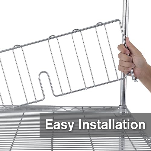 METRO DD18C Super Erecta Chrome Plated Shelf Divider, 18" Width x 8" Height, Silver - Image 3