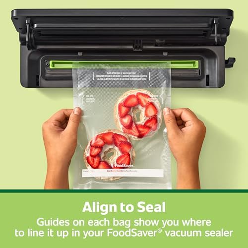 FoodSaver Quart Pre-Cut Vacuum Seal and Easy Use Storage Bags, Align to Seal and Tear to Open Vacuum Sealer Storage, Quart (43 Bags) (Pack of 4) - Image 4