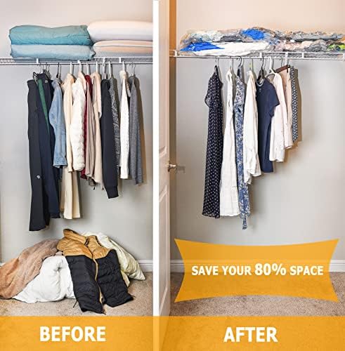 MEIQIHOME Vacuum Storage Bags, Space Saver Sealer Bags,Vacuum seal bags for clothing, Pillows, Comforters, Blankets, Bedding,Travel,7 Jumbo - Image 2