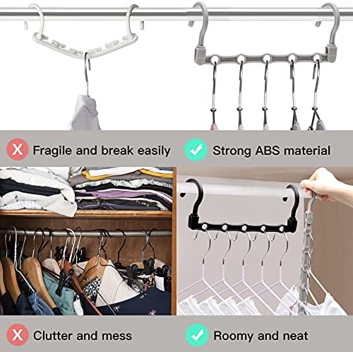 24 Pack Closet Organizers and Storage, Stronger Space Saving Hangers - Image 7