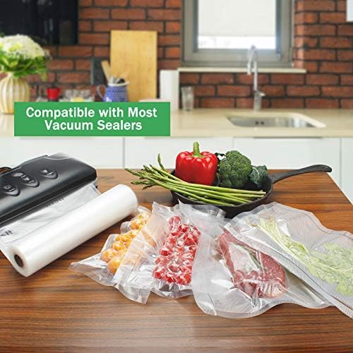 Vacuum Sealer Bags Rolls (2-Pack), 8” X 50’ Heavy Duty Commercial Grade Embossed Bags for Food Preservation Freezer Sous Vide Cooking(Total 100 Feet) - Image 3