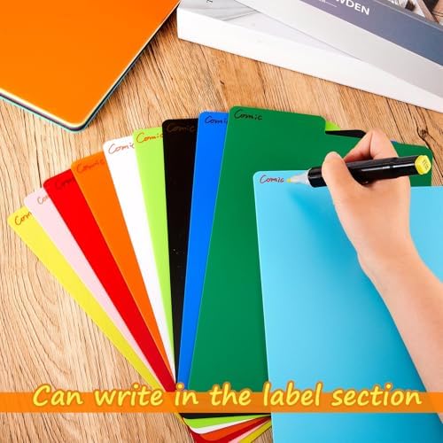Lewtemi 50 Pcs Comic Book Dividers with Tabs Book Shelf Dividers - Image 3