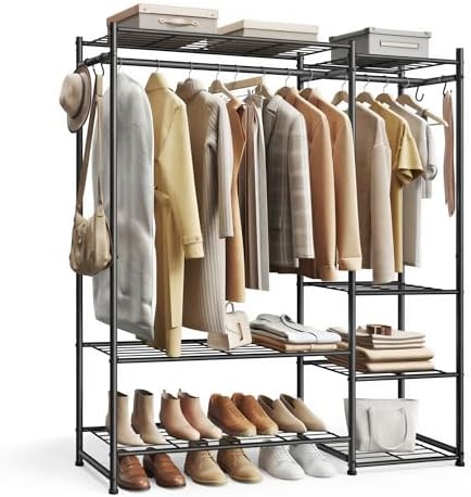 SONGMICS Portable Closet Wardrobe, Freestanding Clothing Rack by SONGMICSbySONGMICSHOME