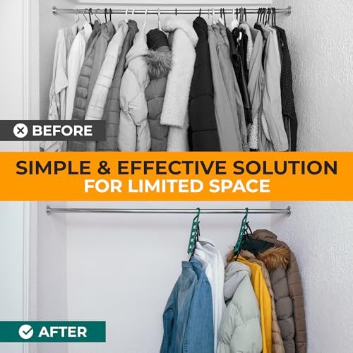 Set of 2 Space Saving Hangers for Clothes, Hanger Organizer Space Saver - Image 3