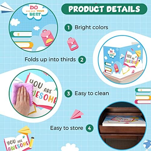 36 Pcs Desk Dividers Privacy Boards for Student Classroom, You are Awesome - Image 6