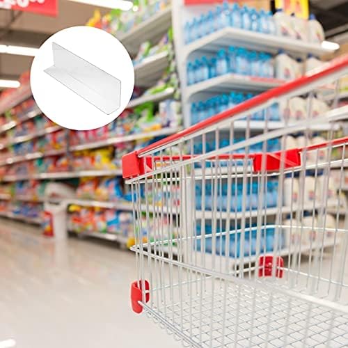 ULTECHNOVO 10pcs Clear Shelf Dividers for Shelves, 7.86" Long Clear Pharmacy Shelf Dividers L Shape Separator Thicken Clapboard for Commodity Classification for Cabinets Shelf Store - Image 6