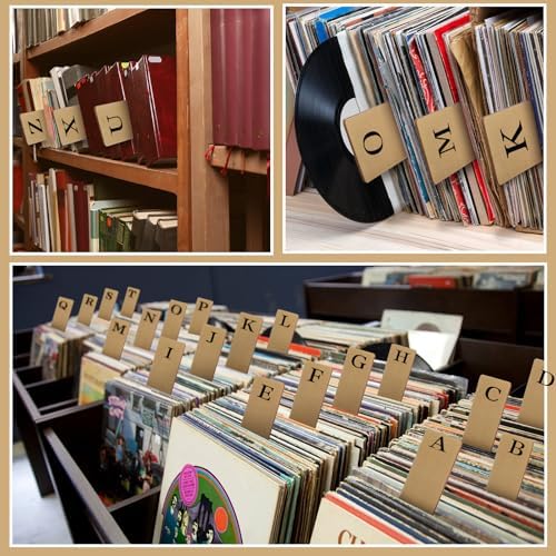 26 Pcs Wooden Alphabet Book Dividers A-Z Bookshelf Organizers - Image 6