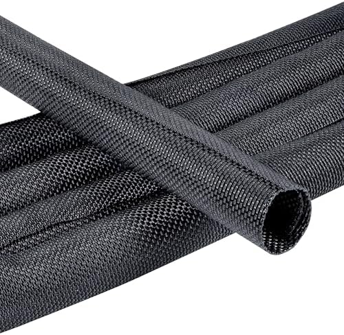 1/2"-48ft Automotive Mesh Woven Wire Sheathing Split Wire Loom by Sunnarepoon