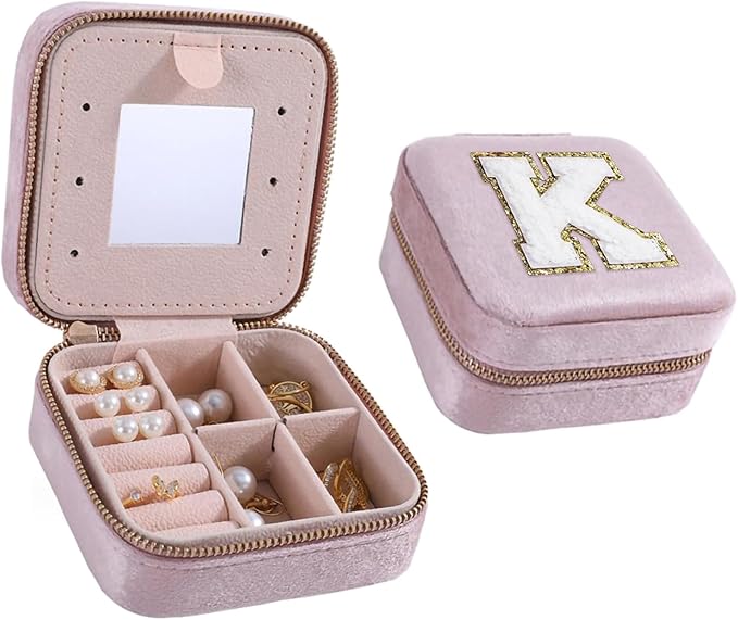 Gift For Women Girls Small Jewelry Case Jewelryes Organizer Jewelries Box Birthday Gifts Women Mom Friends Female Sister Bridesmaid Her Teenage Girl Gifts Idea Travel Essentials K