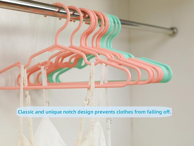 60 pcs White Baby Nursery Closet Hangers,Non-Slip Laundry Infant Pant Hanger for Newborn Clothes,Ultra-Thin Child Coat Hanger for Girl Boy Toddler Kids