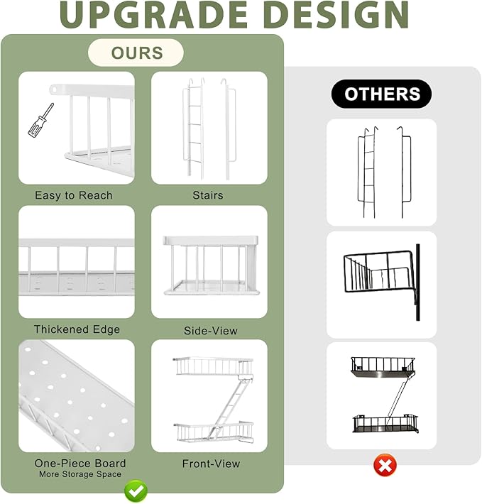 SweetSage Fire Escape Wall Shelf White - Modern New York City Wall Decorative Display Ladder Floating Shelves for Bedroom, Home Decor, Action Figure Display (2.5-Tier)