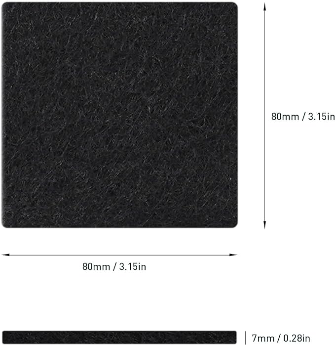 EKO Trash Can Odor Filter Refills for Trash Can and Compost Bin, Activated Charcoal Deodorizer, Strong Charcoal Odor Absorber, Pack of 4 Replacements