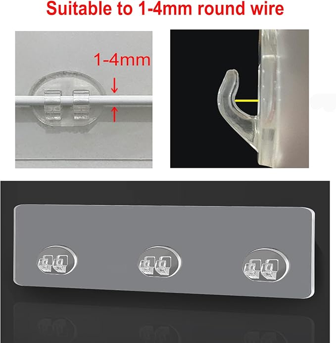 2 Pcs Corner Shower Caddy Adhesive Replacement Hook, Heavy-Duty No Drilling Adhesive Stickers for Shower Caddy Shelves Basket Bathroom Organizer Hanging Hook, Wall Mount Sticker Strips Pads