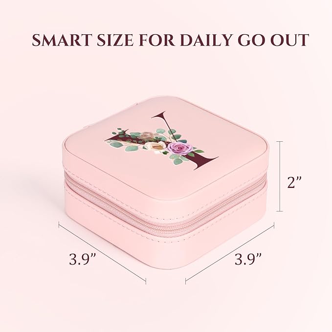 MFXIP Easter Basket Stuffers for Teens Essentials, Valentines Day Christmas Stocking Stuffers for Women Teen Girl Gifts Trendy Stuff Travel Jewelry Box Case Organizer Personalized Birthday Gifts