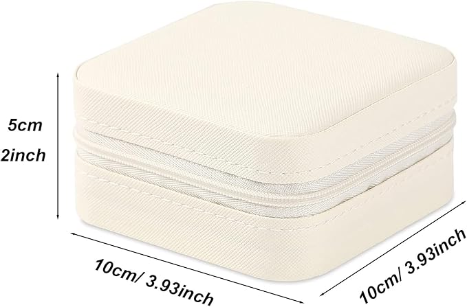 Travel Jewelry Case 2 Pack Mini Travel jewelry Box Portable Organizer Women Girls Gift Box for Rings Earrings Necklaces Bracelets