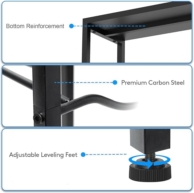 Semoprus 5 Gallon Water Bottle Holder for 6 Bottles, 3 Tiers Heavy-Duty Water Cooler Jug Rack with Reinforcement Frame for Home, Office, Restaurant