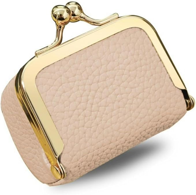 PU Leather Mini Jewelry Box, Vintage Portable Mini Jewelry Organizer with Kiss Lock, Compact Travel Case for Rings, Earrings, Necklaces - Ideal Gift for Women