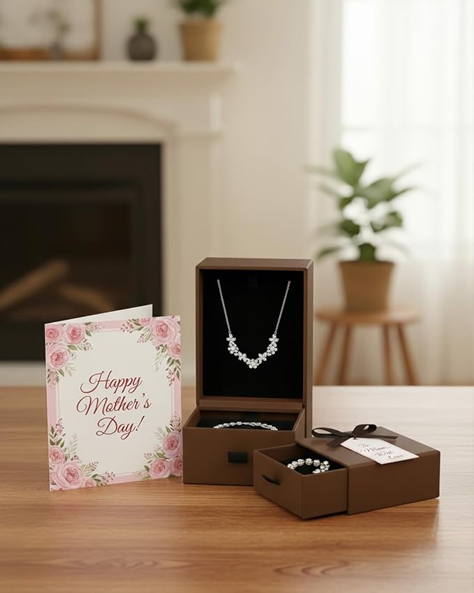 Jewelry Gift Box Velvet-Lined, 12 Pack Compact Drawer Style for Earrings & Rings, Necklace & Bracelet Organizer, Stackable Jewelry Display & Storage Box, Elegant Jewelry Storage (Coffee)