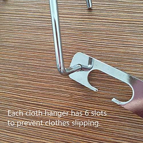 CBTONE 6 Pack Closet Space Saving Hangers, Multi-Purpose Metal Magic Cascading Hangers With Updated Hook Design for Organizing Wardrobe Clothing - Image 5