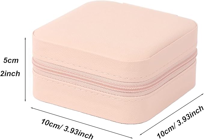 Travel Jewelry Case 2 Pack Mini Travel jewelry Box Portable Organizer Women Girls Gift Box for Rings Earrings Necklaces Bracelets