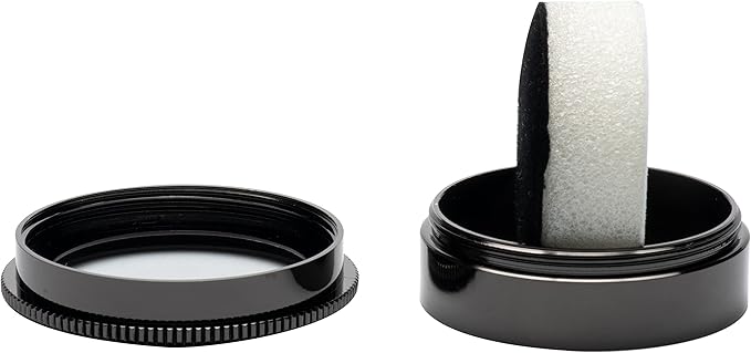 Small Loose Diamond or Gemstone Display Box Case Holder Show Container Metal (Black- 1.7x0.7)