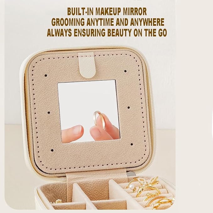 Compact And Secure Jewelry Boxes For Women Small Jewelris Box For Travel Portable Case With Lock And Key Beautiful Jewelry Organizer Storage Solution