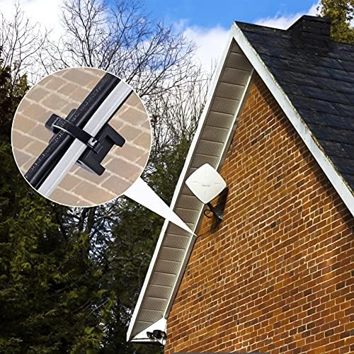 100 Pcs Cable Zip Tie Saddle Type Mounts Base with 8" Cable Ties Tapping Screw, Wire Cable Clips Organizer Holders Clamps Black - Image 7