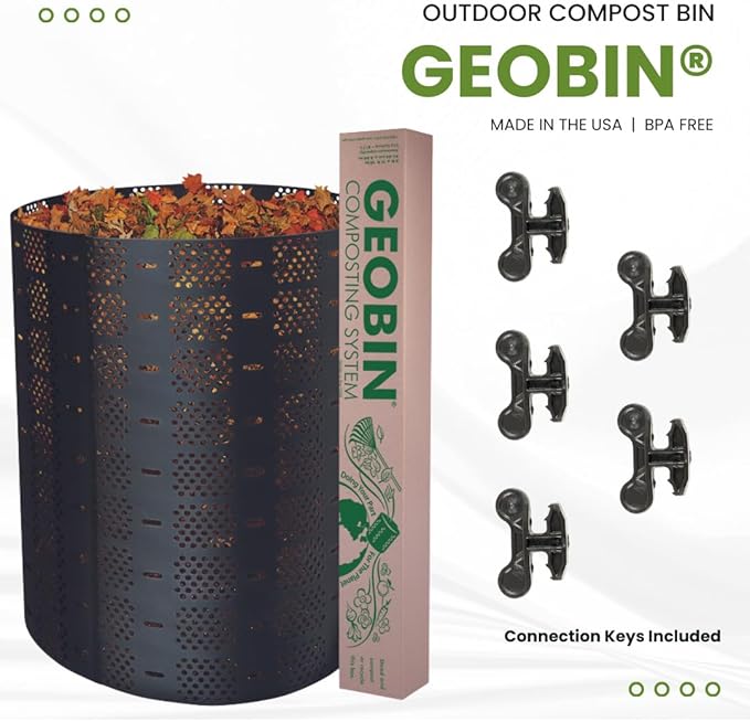 Geobin Compost Bin - 246 Gallon, Expandable, Easy Assembly, Made in the USA, Outdoor & Backyard Composter