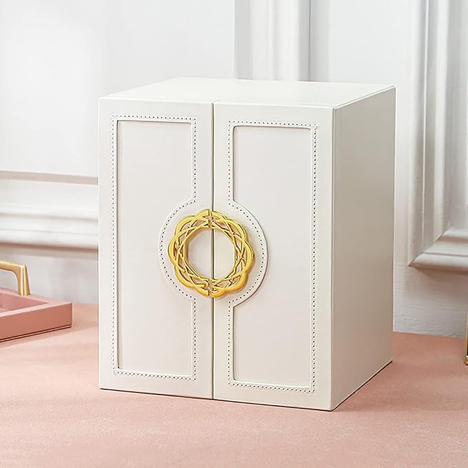 Cute Jewelry Box for Women teen Girls Jewelry Organizer Large Jewelry Organizers and Storage Faux Leather Jewelry Storage Jewlery Box Jewellery Box Joyeros Organizador De Mujer