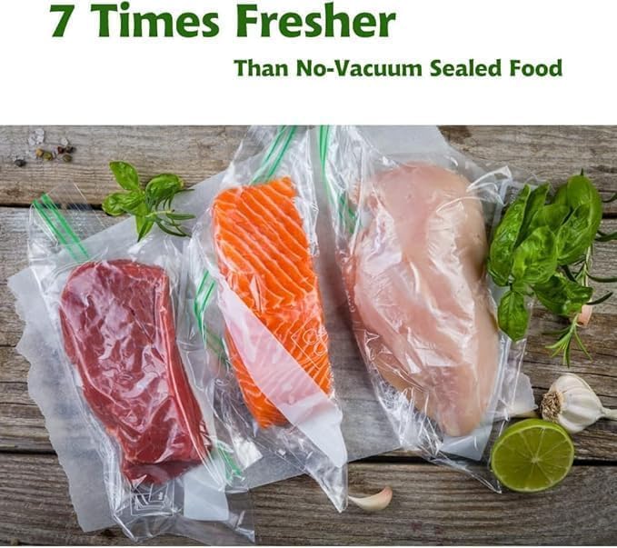 MEGAWISE Vacuum Sealer Bags 25 Count 11x14", BPA-Free Embossed Bags - Image 2