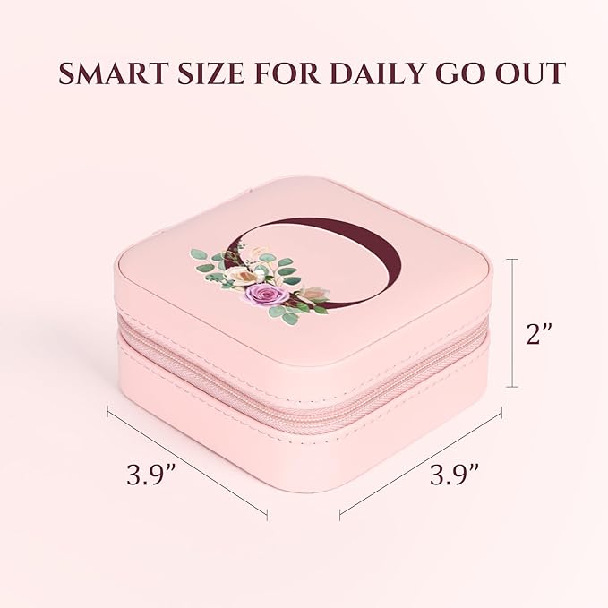 MFXIP Easter Basket Stuffers for Teens Essentials, Valentines Day Christmas Stocking Stuffers for Women Teen Girl Gifts Trendy Stuff Travel Jewelry Box Case Organizer Personalized Birthday Gifts