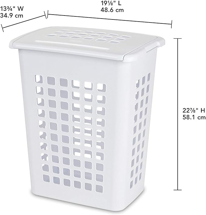 STERILITE 12238004 Rect Laundry Hamper
