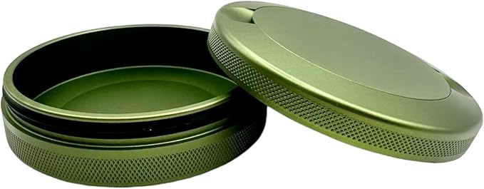 3.0 | Metal Container for Zyn, Premium Aluminum Can & Rugged Pouch Holder | Extra Capacity, Knurled Grip & Used Pouch Storage | EDC (Military Green)