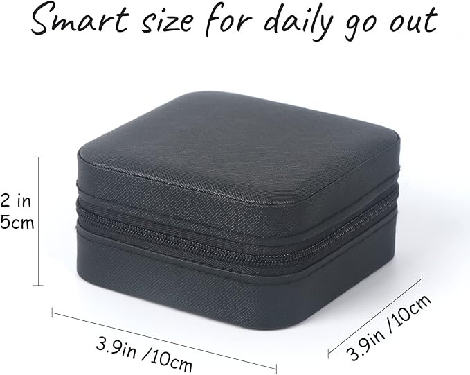 MFXIP Travel Jewelry Case Small Jewelry Box Jewelry Organizer Storage Case Portable PU Leather Mini Jewelry Travel Case for Girls Womens Earring, Necklace, Rings,Bracelets