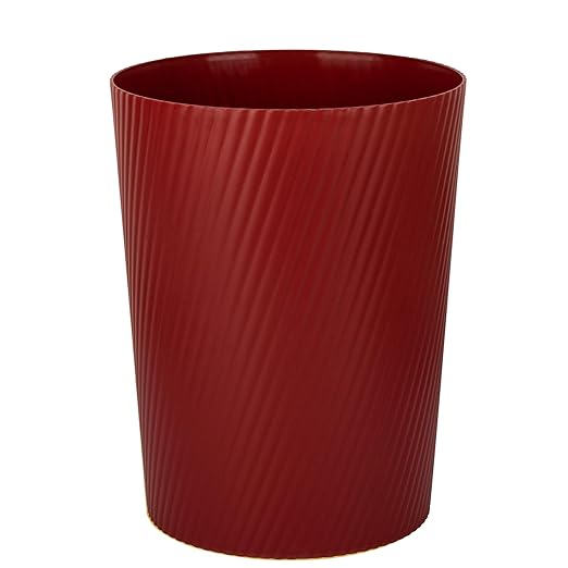 UUJOLY Small Trash Can Wastebasket Garbage Can Container Bins for Bathrooms, Laundry Room, Kitchens, Offices, Kids Rooms, Dorms (Red)