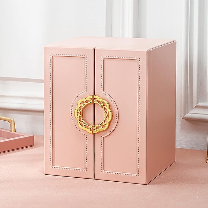 Cute Jewelry Box for Women teen Girls Jewelry Organizer Large Jewelry Organizers and Storage Faux Leather Jewelry Storage Jewlery Box Jewellery Box Joyeros Organizador De Mujer