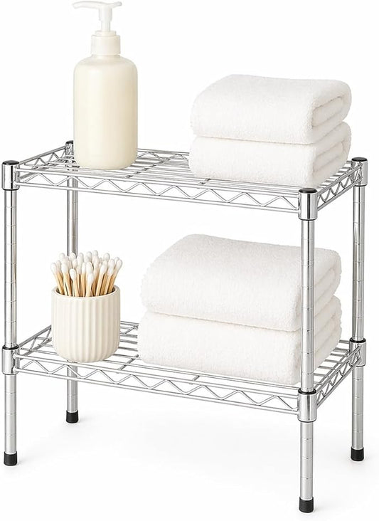 Honey-Can-Do 14x24x24 Shelving Unit CRM SHF-09374 Chrome, 500 lbs