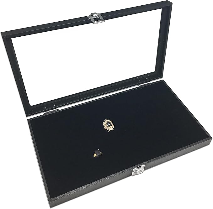 TheDisplayGuys For Your Modern Living 2-Pack 144-Ring Holders Velvet Foam Padding Jewelry Inserts - Tray/Case Liners - Retail Display, Storage (Black) by The Display Guys