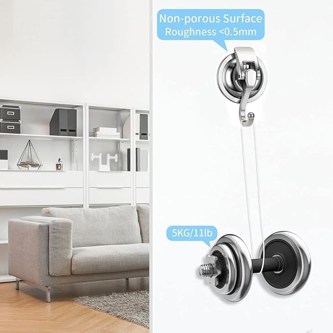 TESOT Suction Cup Shower Caddy, Shower Shelf Soap Dish with Hooks for Sponge, Rust Proof 304 Stainless Steel, Black