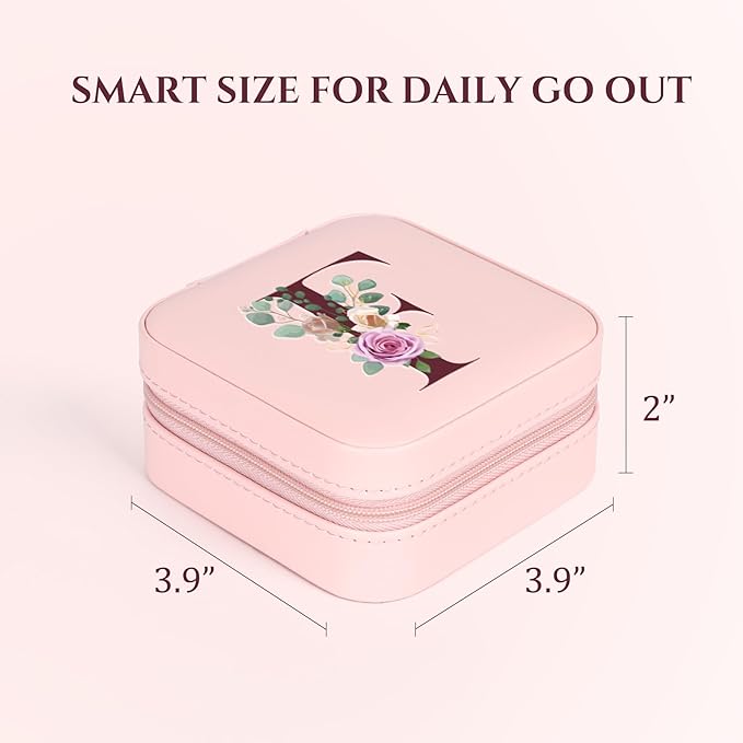 MFXIP Easter Basket Stuffers for Teens Essentials, Valentines Day Christmas Stocking Stuffers for Women Teen Girl Gifts Trendy Stuff Travel Jewelry Box Case Organizer Personalized Birthday Gifts