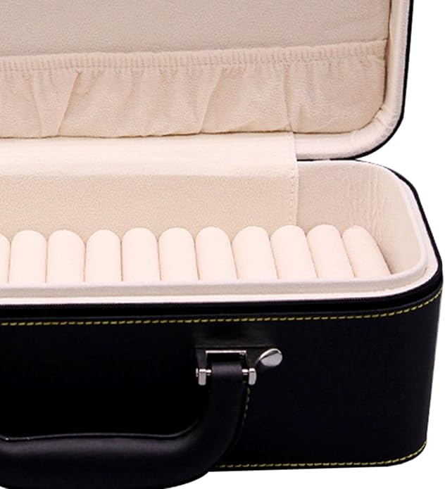 Yiju 15 Slots Bangle Box, Jade Bracelets Display Case Storage Case Jewelry Organizer PU Leather Bracelet Case for Retail Stores Dresser Engagement